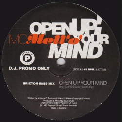 MC Mello - Open Up Your Mind (Brixton Bass Mix / Upso Mix) / Word Spoken (Vinyl Promo)