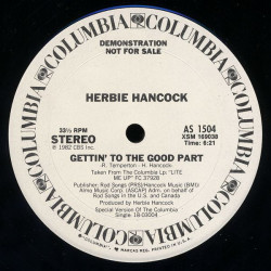 Herbie Hancock - The Fun Tracks / Gettin To The Good Part (Vinyl Promo) Both Cuts Written By Rod Temperton