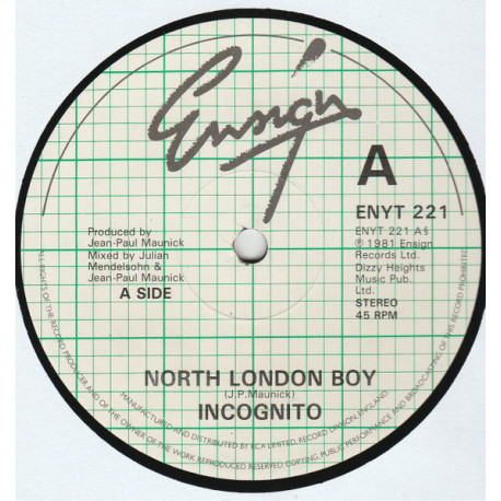 Incognito - North London Boy / Second Chance (Vinyl)