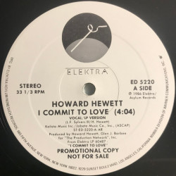 Howard Hewett - I Commit To Love (LP Version) Vinyl Promo
