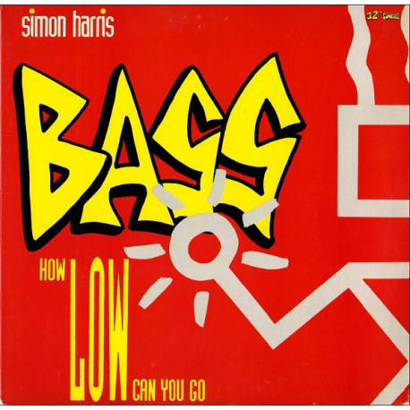 Simon Harris - Bass (How Low Can You Go) Bomb The House Mix / Instrumental / Bass Below Zero Remix) Still In Shrink Wrap