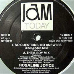 Rosaline Joyce - No questions No answers (Remix In A Yankee Style / Yankee / London mix / B Boy mix)