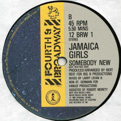 Jamaica Girls - Need Somebody New (Larry Levan Mix) / Somebody New (Larry Levan Mix) Vinyl
