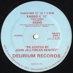 Kasso - Kasso (Jellybean Vocal Dance Mix) Still In Shrink Wrap