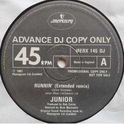 Junior - Runnin (Nick Martinelli Remix / Instrumental Remix) / Women Say It (Vinyl Promo)