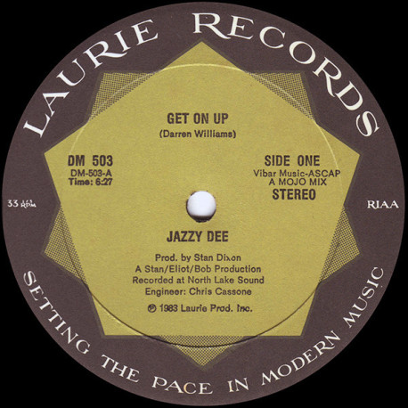 Jazzy Dee - Get On Up (Vocal Mix / Instrumental)  US Original Vinyl Looks Unplayed