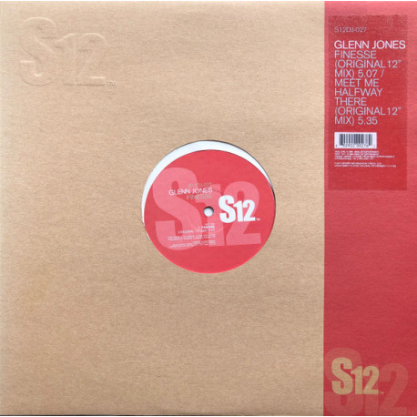 Glenn Jones - Finesse (Original Mix) / Meet Me Halfway There (Original Mix)  Vinyl Still In Shrink Wrap
