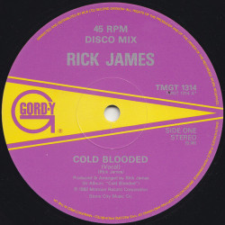Rick James - Cold Blooded (Vocal Mix / Instrumental) Vinyl