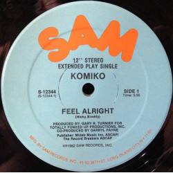 Komiko - Feel Alright (Vocal Mix / Instrumental) Vinyl Still In Shrink Wrap Hardly Played