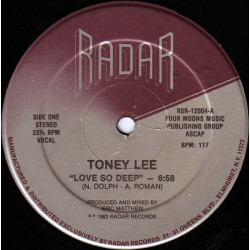 Toney Lee - Love So Deep (Vocal Mix / Instrumental) Vinyl Still In Shrink Wrap