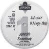 Junior - Somebody (Extreme Mix / Original Mix) / Saying Something (Tony Clark Remix) Vinyl Promo