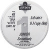Junior - Somebody (Extreme Mix / Original Mix) / Saying Something (Tony Clark Remix) Vinyl Promo
