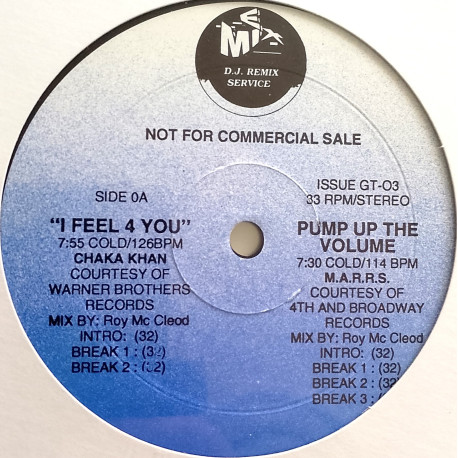 Chaka Khan - I Feel For You (E Mix) / MARRS - Pump Up The Volume (E Mix) / Kano - Im Ready (E Mix) / One Way - Cutie Pie (E Mix)