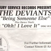 Deviants - Being Someone Else (Extended Mix / Ambient Mix) / Ohh I Love It (Vinyl Promo)