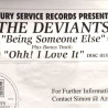 Deviants - Being Someone Else (Extended Mix / Ambient Mix) / Ohh I Love It (Vinyl Promo)