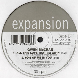 Gwen McCrae - All This Love That Im Giving (Original Mix) / 90 Percent Of Me Is You / I Can Only Think Of You