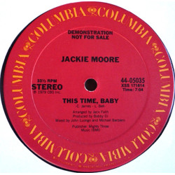 Jackie Moore - This Time Baby (John Luongo Disco Mix / Instrumental) Writing On Label