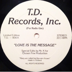 MFSB - Love Is The Message (Danny Krivit Re Edit) / Chi Lites - My First Mistake (Danny Krivit Re Edit) Still In Shrink Wrap