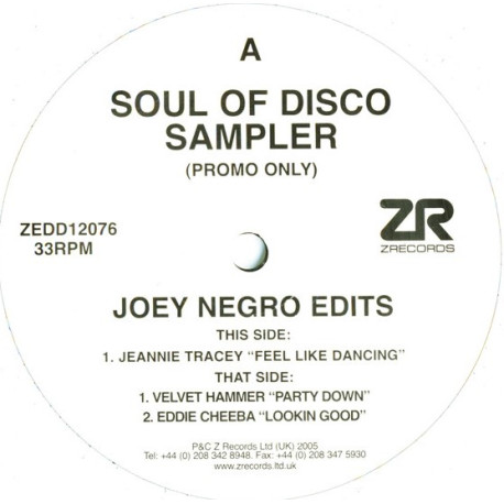 Jeannie Tracey - Feel Like Dancing / Velvet Hammer - Party Down / Eddie Cheeba - Lookin Good (Joey Negro Re Edits)