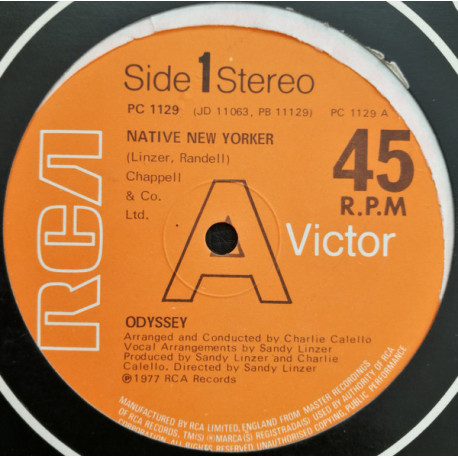 Odyssey - Native New Yorker (Long Version) / Ever Loving Sam
