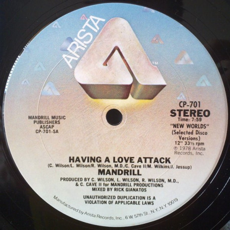 Mandrill - Stay Tonite / Having A Love Attack / Dont Stop
