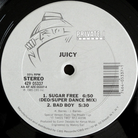 Juicy - Sugar Free (Deo Super Dance Mix / Radio Mix) / Bad Boy (Still In Shrink Wrap)