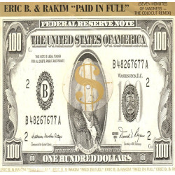 Eric B & Rakim - Paid In Full (Coldcut Mix / Album Version) / Eric B Is On The Cut (12" Vinyl)