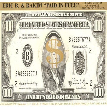 Eric B & Rakim - Paid In Full (Coldcut Mix / Album Version) / Eric B Is On The Cut (12" Vinyl)