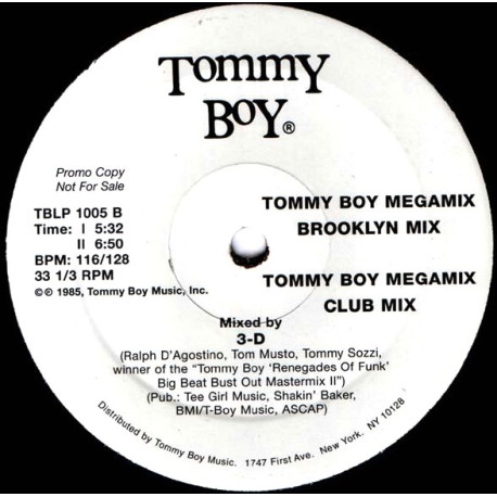 Tommy Boy - Megamix (Club Mix / Brooklyn Mix / Radio Mix) The Best Electro Megamix