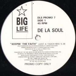 De La Soul - Keepin The Faith (Just A Touch Mix / Fly And Funky Mix) Vinyl Promo