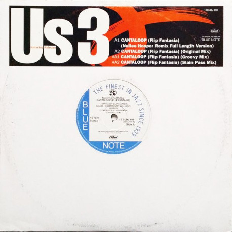 US3 - Cantaloop (Flip Fantasia) Original Mix / Groovy Mix / Slain Pass Mix / Nellee Hooper Remix (Vinyl Promo)
