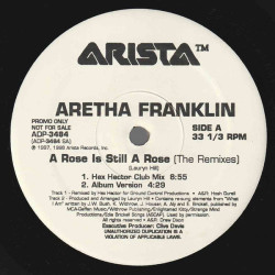 Aretha Franklin - A rose is still a rose (LP Version / Instrumental / 3 LTI Mixes / 2 Vicious Mix / Hex Hector Mix) Double Vinyl