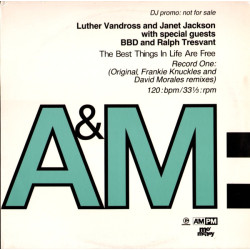 Luther Vandross & Janet Jackson - The Best Thing In Life Are Free (Double Vinyl Promo) 8 Mixes By Knuckles, Morales & CJ