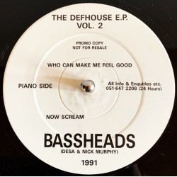 Bassheads - Who Can Make Me Feel Good / Now Scream / All Over The World / Dance To The House (Vinyl Promo)