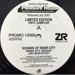Simphonia - Cant Get Over Your Love (Joey Negro Remix) / Sounds Of Inner City - Inner City Groove (Joey Negro Re Edit) Vinyl