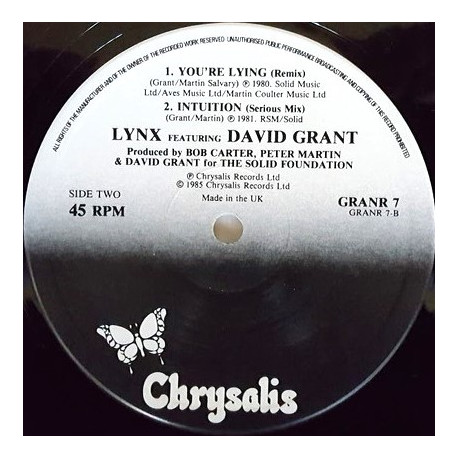 Linx - Intuition (Extended) / You're lying (Extended) / David Grant - Where our love begins (Extended) / Loving you (Extended)