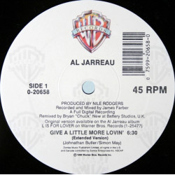 Al Jarreau - Give A Little More Lovin (Extended Version / Remix / Dub) Vinyl