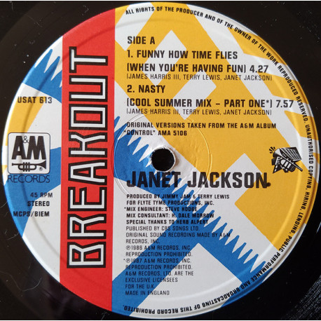 Janet Jackson - Funny How Time Flies / Nasty (Cool Summer Mix part 2) / When I Think Of You (Dance Remix)