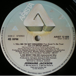 Jermaine Jackson - Do What You Do (Remix / Instrumental) / Tell Me Im Not Dreaming (with Michael Jackson)
