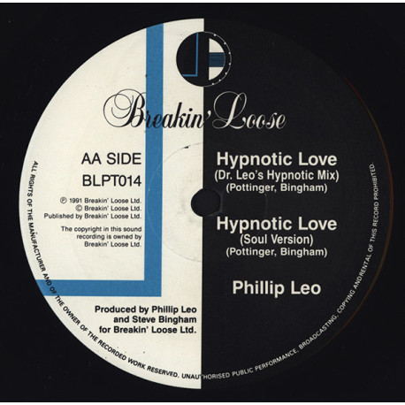 Philip Leo - Hypnotic Love (Ragga Mix / Street Mix / Soul Mix / Hypnotic Mix) Big On The Pirates Back In The Day
