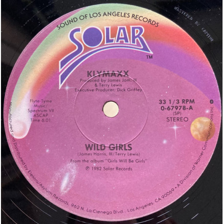 Klymaxx - Wild Girls (Extended) / Cant Let Love Just Pass Me By (Still In Shrink Wrap)