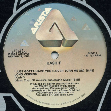 Kashif - I Just Gotta Have You (Lover Turn Me On) Long Version / Instrumental (Still In Shrink Wrap)