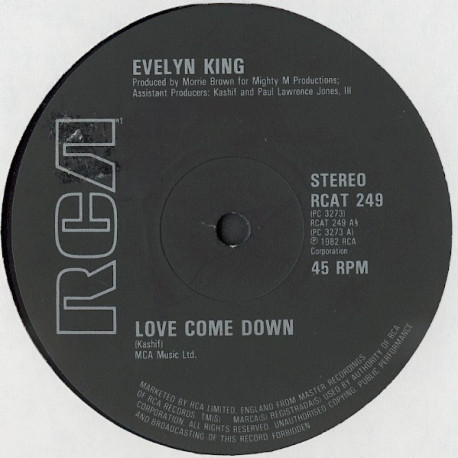 Evelyn King - Love Come Down (Vocal Mix / Instrumental)