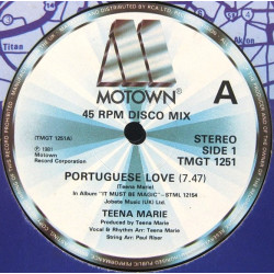 Teena Marie - Portuguese Love (Long Version) / The Ballad Of Cradle Rob And Me