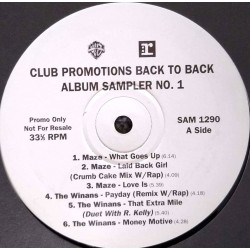 Maze - Laid Back Girl (Crumb Cake Mix) / What Goes Up / Earth Wind & Fire - 6 Tracks From Millenium  (Vinyl Promo See Images)