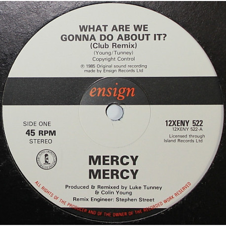 Mercy Mercy - What Are We Gonna Do About It (Club Remix / Dub Mix)