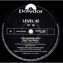 Level 42 - The Chinese Way (John Luongo US Remix / John Luongo Dub Mix)