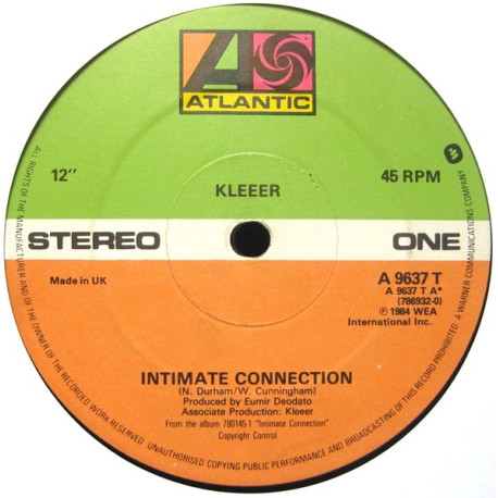 Kleeer - Intimate Connection (Full Length Version) / Go For It / Open Your Mind (Long Version)