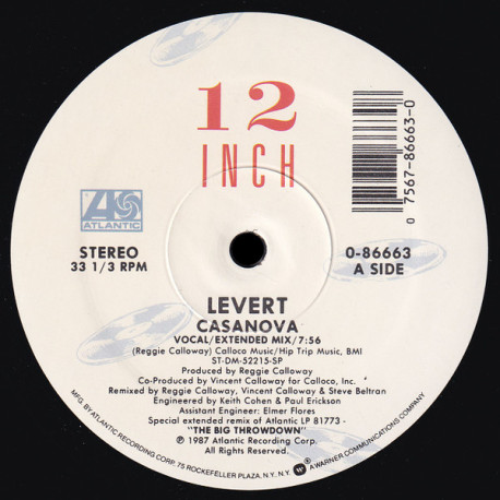 Levert - Casanova (Extended Mix) / Throwdown (LP Mix)