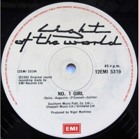 Light Of The World - No 1 Girl (Full Length Version) / Dont Run